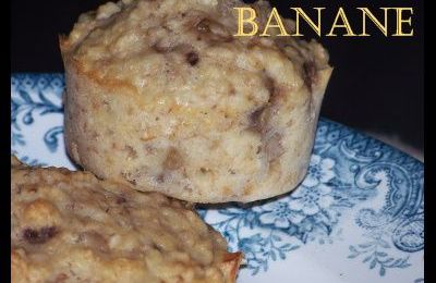 Muffins banane et flocons d'avoine