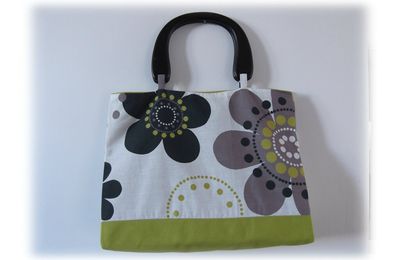 SAC CABAS FLORA VERT