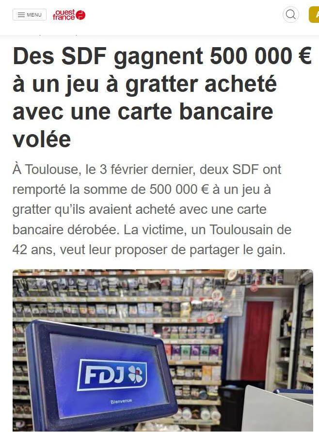 La carte de la chance