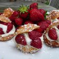 Choux à la  crème de kiwi et aux fraises et petite leçon de frustration pour les enfants !!!