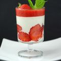 Panna cotta à la fraise