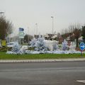Rond-point à Bondoufle