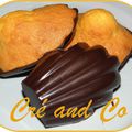 Madeleines en coque de chocolat...