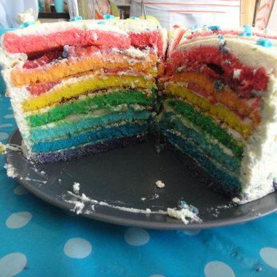 The Rainbow cake...
