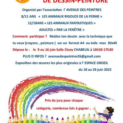 CONCOURS DE DESSIN ET PEINTURE CHABEUIL 