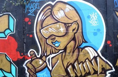 Graffs de la Fosse Piteux à Rennes vus le 22 octobre 2024