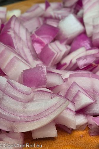Tortiglioni aux oignons rouges cipolle rosso de Cavasso Nuovo
