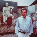 Bruce Bernard, Lucian Freud with two portraits of Leigh Bowery, 1990