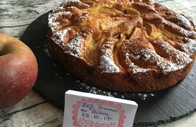 Gâteau aux pommes sur crème d'amande