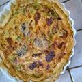 tarte aux poireaux/lardons/roquefort