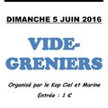 Vide-greniers dimanche au stade Océane