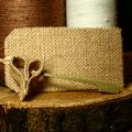 Décos pour un mariage jute et lin