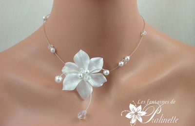 Les nouveautés : bibi rétro à voilette et un collier de mariage !