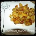 Carbonara patates-chorizo