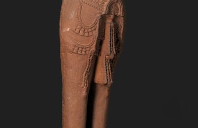 A red sandstone figure of a female deity, North India, Rajasthan, circa 11th century