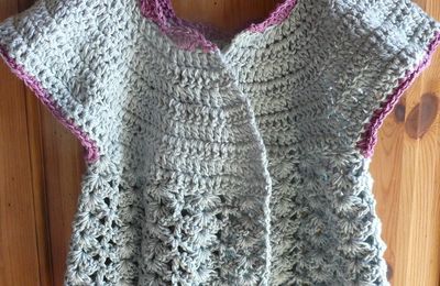 Gilet pétale façon Cécile Balladino