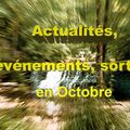 Actualités, événements, sorties en Octobre