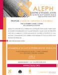 Initiation à la Kabbale à ALEPH-Centre d'Etudes Juives Contemporaines de Montréal