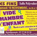 Vide chambre d'enfant le samedi 10 novembre 2018