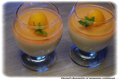 PANNA COTTA AU SIROP DE MELON