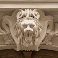 Lion en médaillon à la clé 47 rue Saint Placide