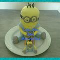 Gâteau sur le thème des "Minions"