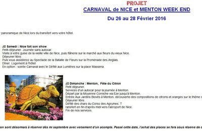 - Carnaval de Nice / Menton 2016 -