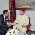 الملك محمد السادس يستقبل قائد الحرس الجمهوري  اليمني العميد الركن أحمد علي عبد الله صالح