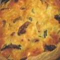 QUICHE AUX COURGETTES, TOMATES SECHEES ET RICOTTA