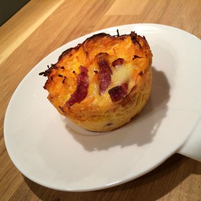 Flans carottes, lardons, parmesan