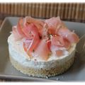 Cheesecake cancoillotte jambon fumé