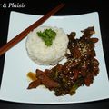 Wok de poulet au miel (5 PP) + riz