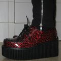 Creepers léopard rouge glitter - part.2 version pantalon