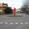 Rond-point à Mutschellen (Suisse)