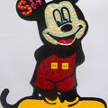 Samy et sa plaque de porte en forme de Mickey