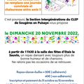 Repas du Clep le 20 Novembre 2022 à Etais (Rappel)