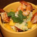 RISOTTO AUX GAMBAS, MANGUE ET AVOCATS