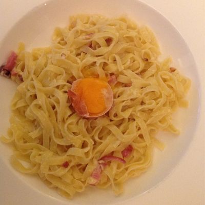 Tagliattelles carbonara 