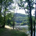 La Dordogne au camping de St-Julien de Lampon (24370)