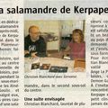 BLANCHARD Christian / La salamandre de Kerpape. Le Télégramme du 04/10/2014