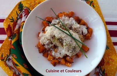 Patate douce et lieu noir à la noix de coco 