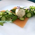 Crabe au wasabi, pamplemousse