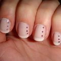 Nail art du jour : french et paillettes 