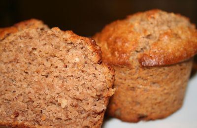 Muffins à la farine de châtaigne et noisette