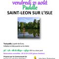 Initiation et découverte du Paddle Vendredi 21 août 2020 à Saint-Léon-sur-l'Isle