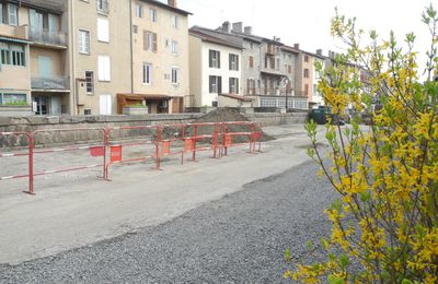 montbrison     42 2017 travaux d'aménagement  quais du Vizézy