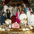 جلالة الملك يقيم مأدبة عشاء رسمية عل شرف العاهل الأردني والملكة رانيا 