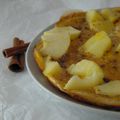 Omelette version sucrée, pomme et cannelle