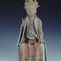 Bluish-white Glazed Guanyin (Avalokiteśvara), Southern Song dynasty (1127-1279)