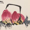 Qi Baishi (1864-1957), Peaches and Dragonfly